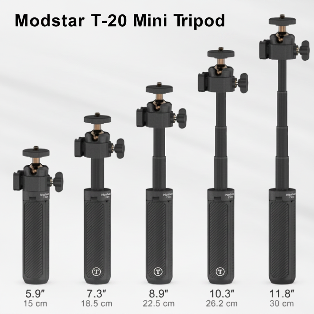 Four-Section Tripod improved infographic