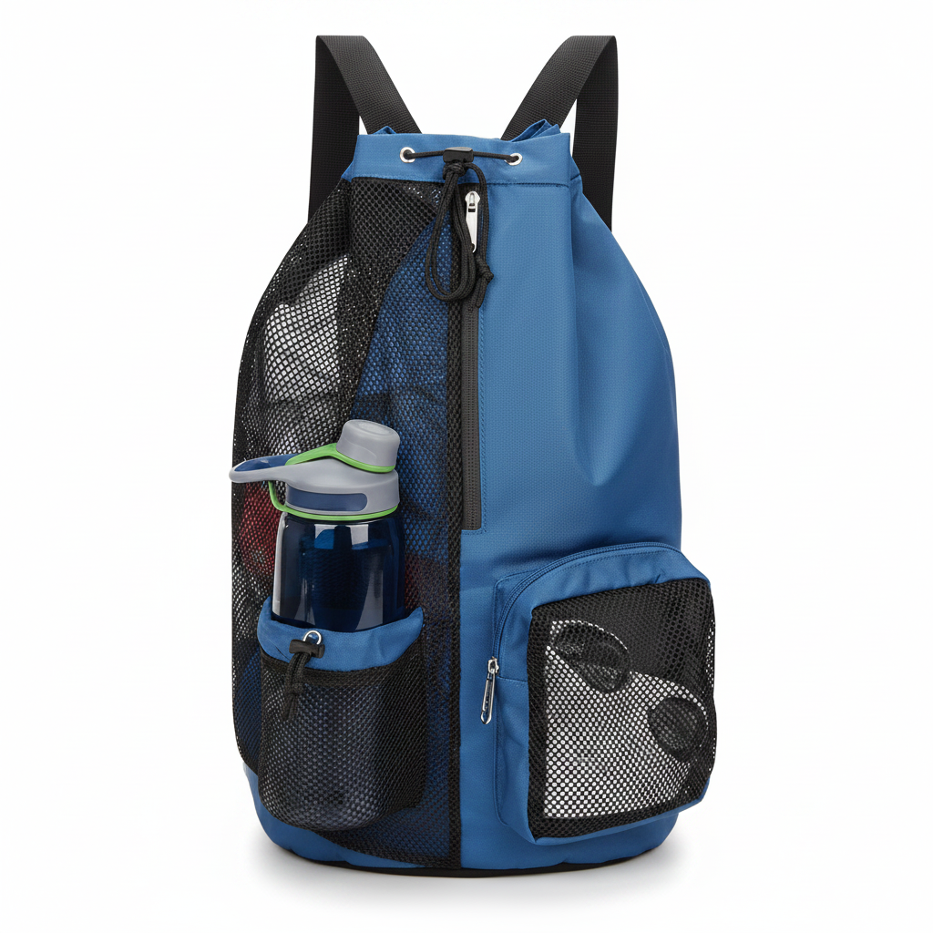 Mesh Gym Backpack - Blue