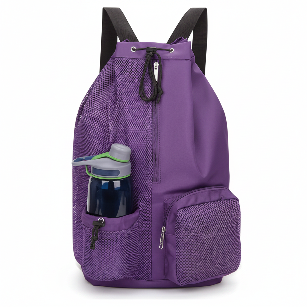 Mesh Gym Backpack - Purple