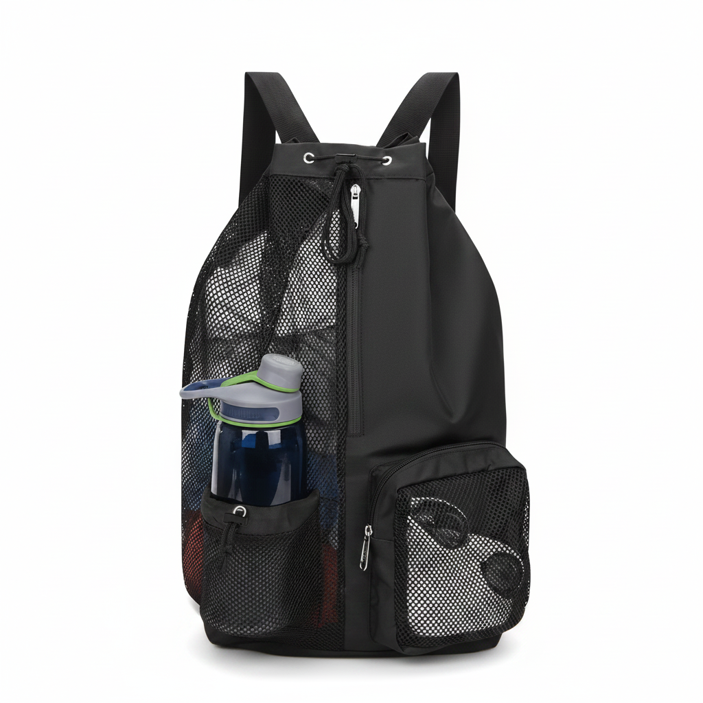 Mesh Gym Backpack - Black