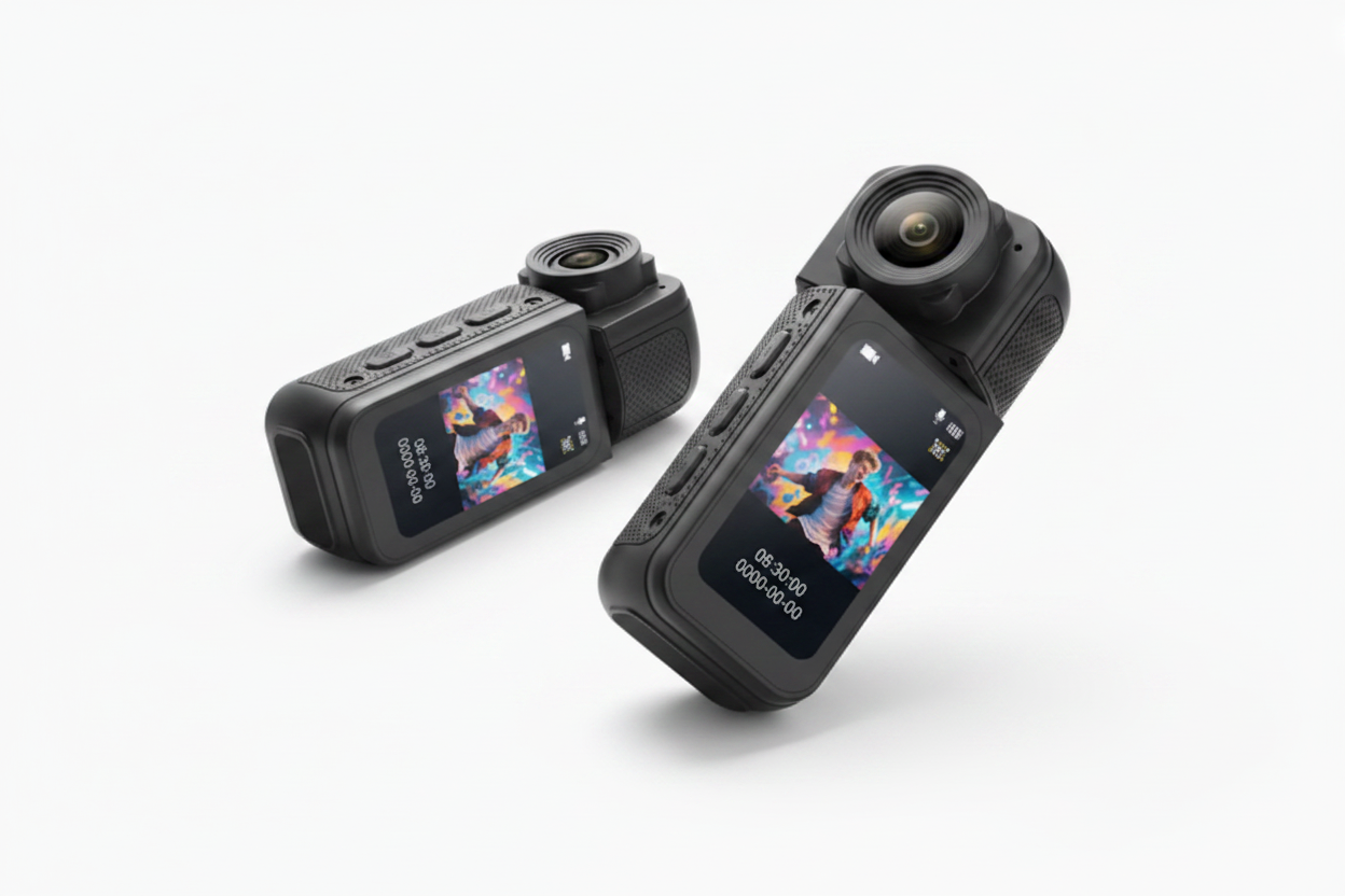 OrbitCam - 180° Dual Angle White Background
