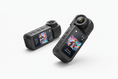 OrbitCam - 180° Dual Angle White Background