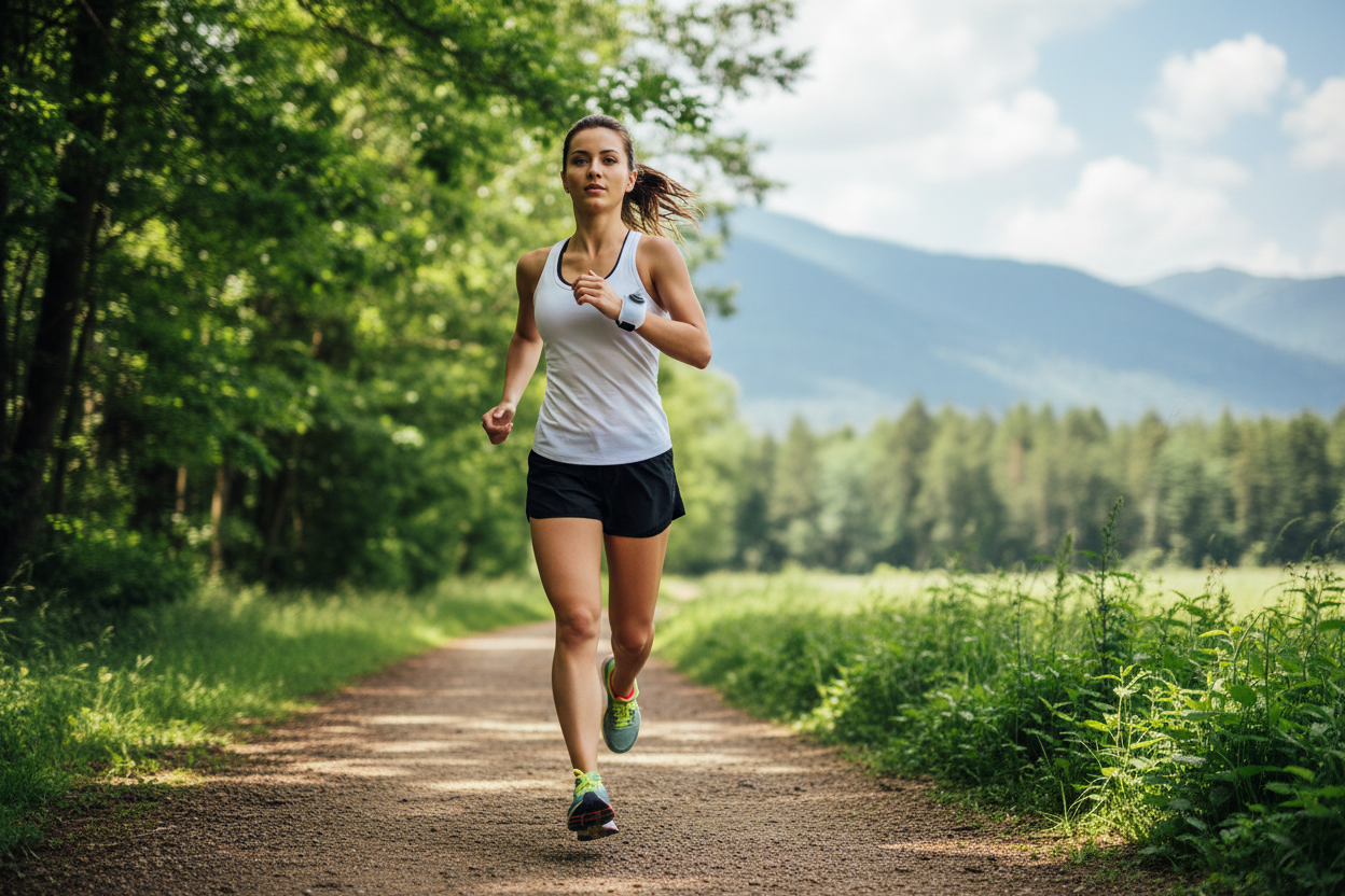 Woman Runner - Wrist Flask